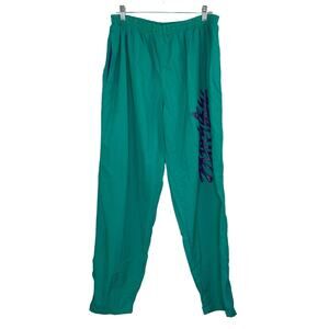 Vintage 80's For all Conditions teal windbreaker pants Made in Korea size Large